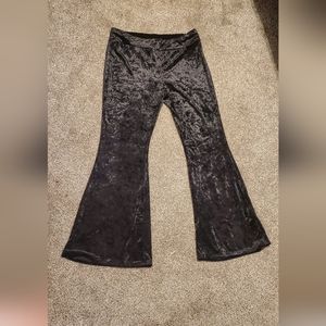 Velvet bell bottoms